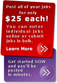 Post Jobs For Only $25